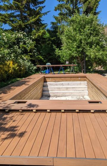 terrasse en bois composite Île de France