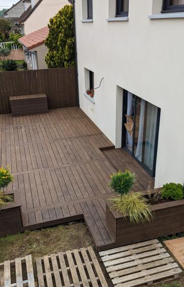 pose de terrasse en bois exotique 77