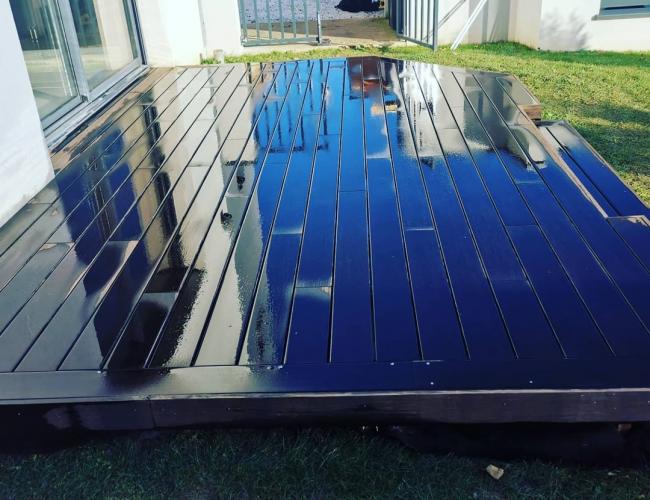 constructeur terrasse bois en bambou MOSO fixation invisible (77) Seine-et-Marne Barbizon 77630