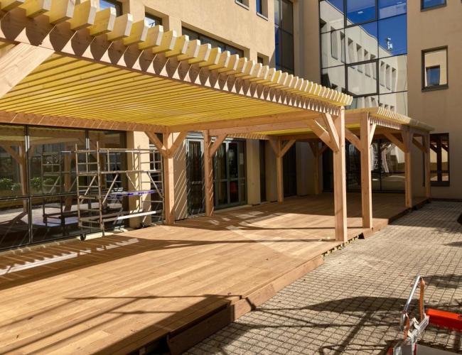 Création d'une terrasse en bois emmerainville 77