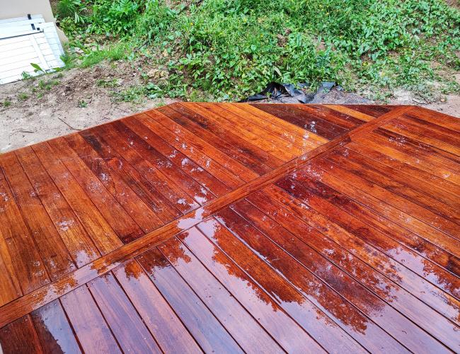 terrasse en bois sur pilotis Seine et Marne