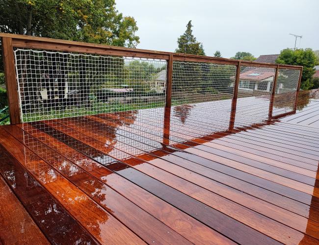 terrasse en bois sur pilotis Seine et Marne