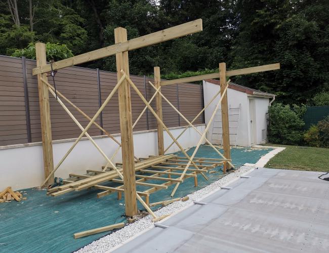 Pergolas et terrasse en pin Thorigny sur Marne (77)