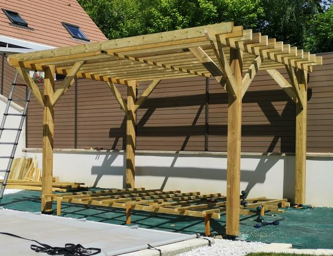 Pergolas et terrasse en pin Thorigny sur Marne (77)