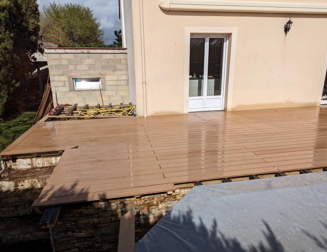 terrasse en bois composite