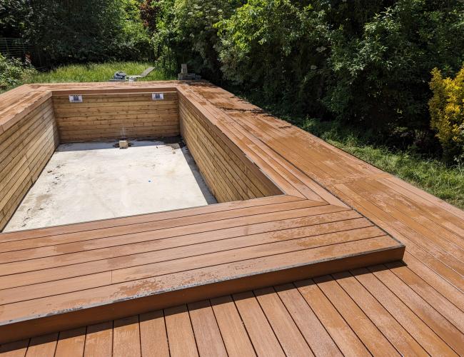 terrasse en bois composite Île de France