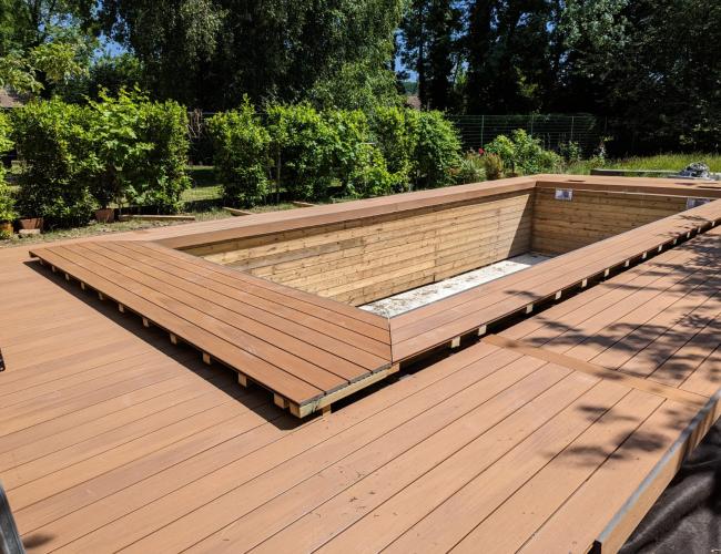 terrasse en bois composite Île de France