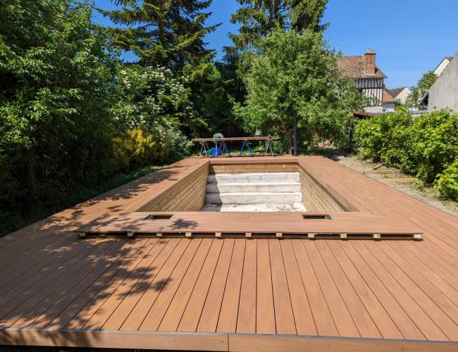 terrasse en bois composite Île de France