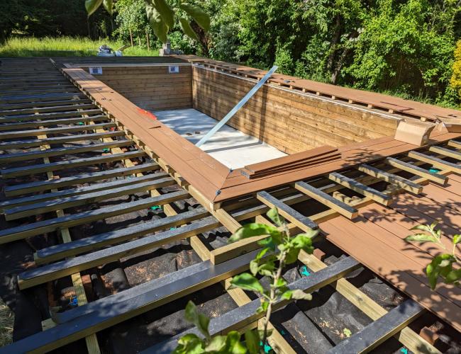 terrasse en bois composite Île de France