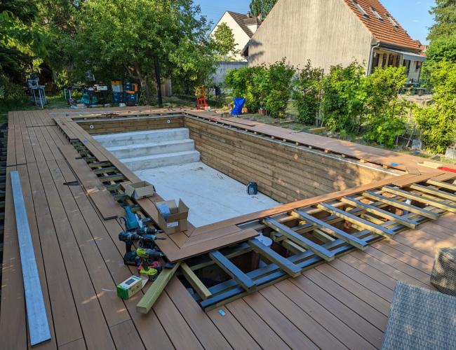 terrasse en bois composite Île de France