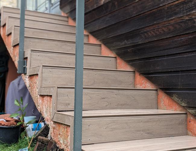 Réalisation d'une terrasse en bois composite UPM en Seine et Marne 77