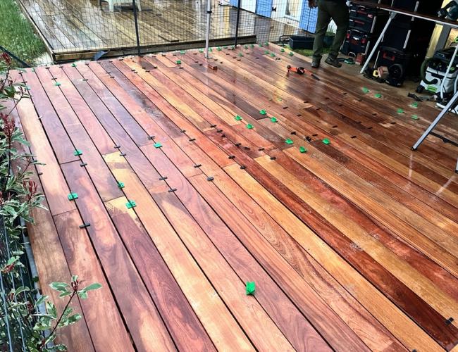 pose de terrasse en bois exotique Seine et Marne